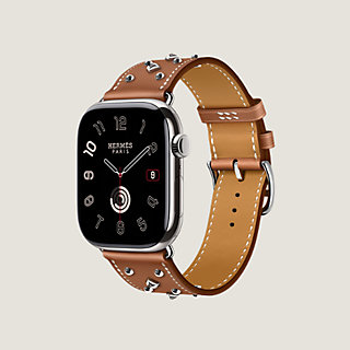 Band Apple Watch Hermès Single Tour 46 mm Clou Medor Rock | Hermès