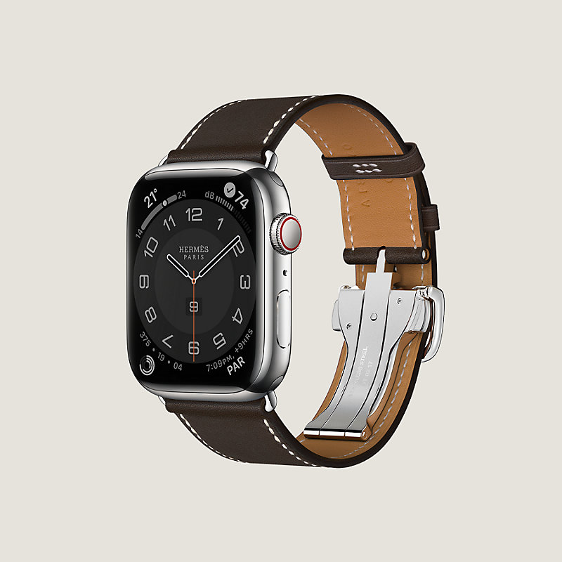 Band Apple Watch Hermès Single Tour 46 mm Deployment Buckle