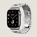 View: front, Band Apple Watch Hermès Single Tour 46 mm Grand H