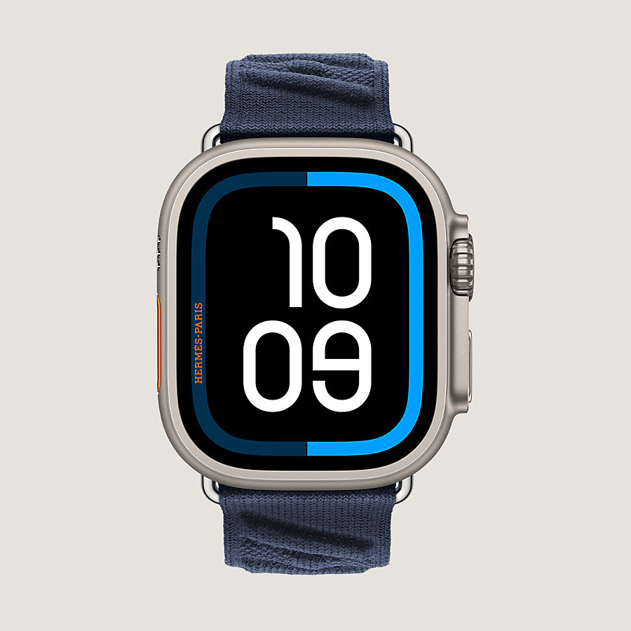 Band Apple Watch Hermès Ultra Single Tour 49 mm En Mer