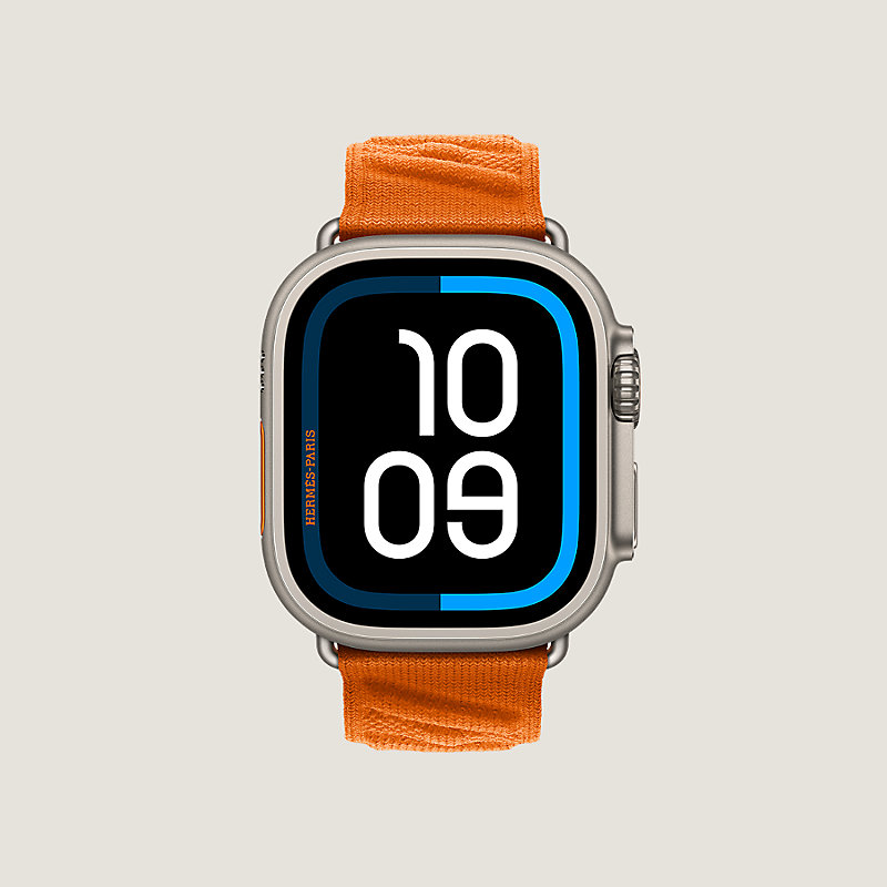 Band Apple Watch Hermès Ultra Single Tour 49 mm En Mer