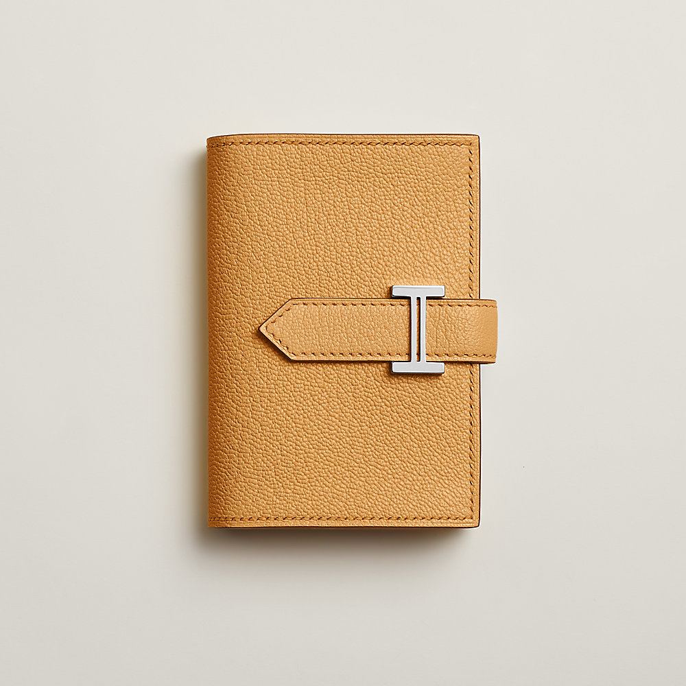 Bearn mini wallet - Purple | Hermès Mainland China