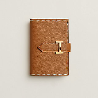 直営店＊ベアン ミニ Bearn mini wallet(bleu indigo×rosegold) Bearn Compact wallet | Hermès USA