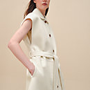 View: Worn, Belted cashmere long vest