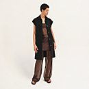 View: Worn, Belted cashmere long vest