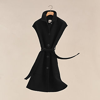 新到着 Belted cashmere long vest | Hermès Mainland China ジャケット・アウター