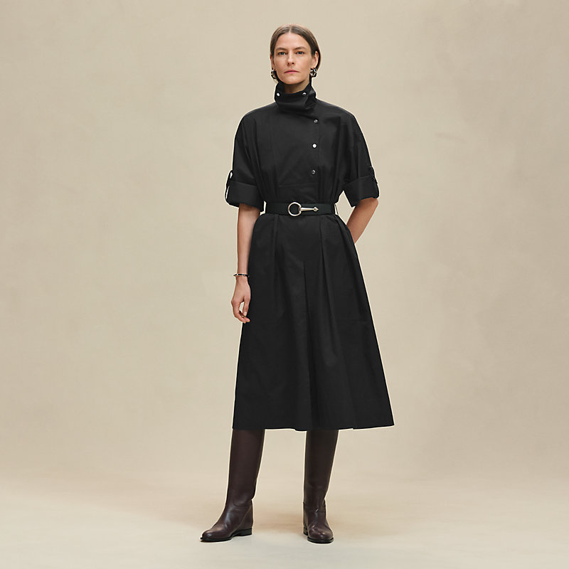 Belted wide dress