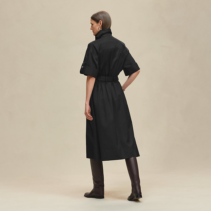 Belted wide dress