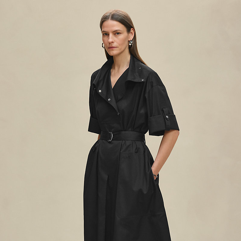 Belted wide dress