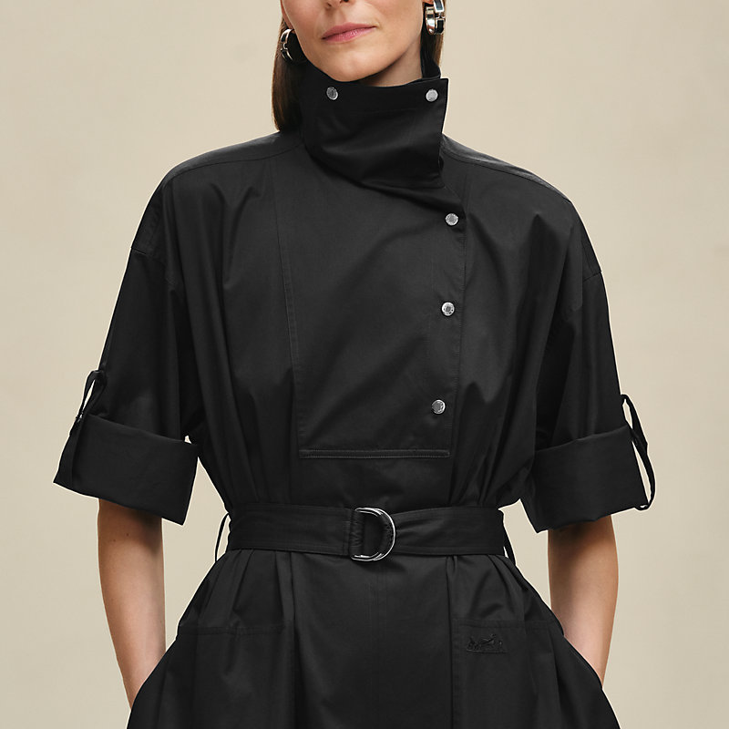 Belted wide dress