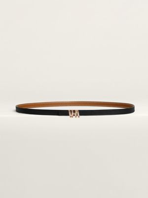 Carrousel belt buckle & Reversible leather strap 13&nbsp;mm