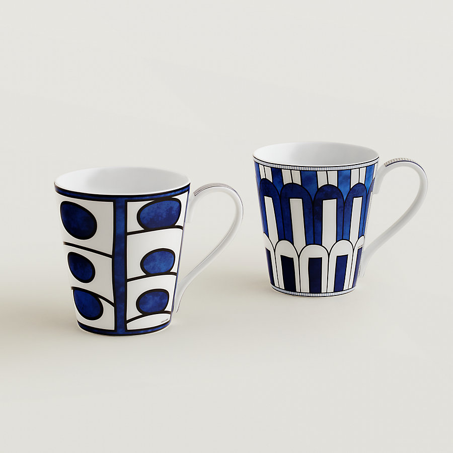 Bleus d'Ailleurs set of 2 mugs (n° 1 and 3)