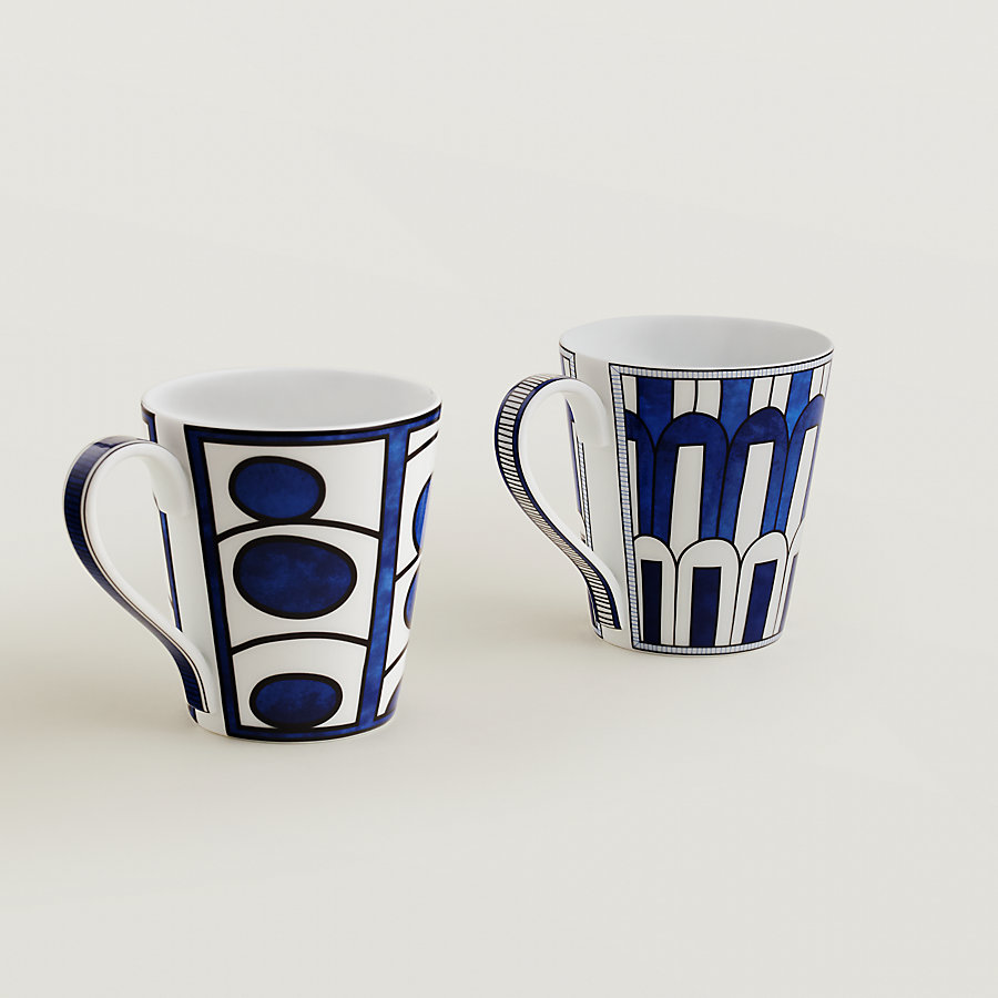 Bleus d'Ailleurs set of 2 mugs (n° 1 and 3)