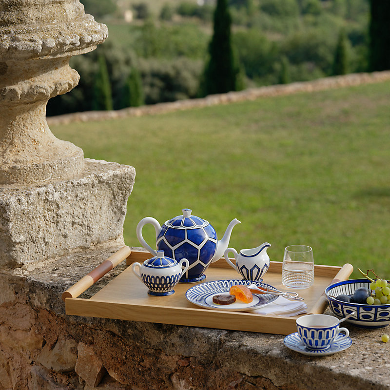 Bleus d'Ailleurs tea cup and saucer