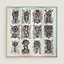 View: Back, Botanica Grafica double face scarf 90