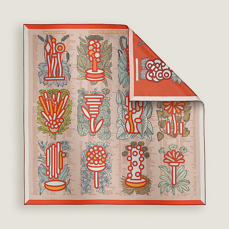 Botanica Grafica double face scarf 90