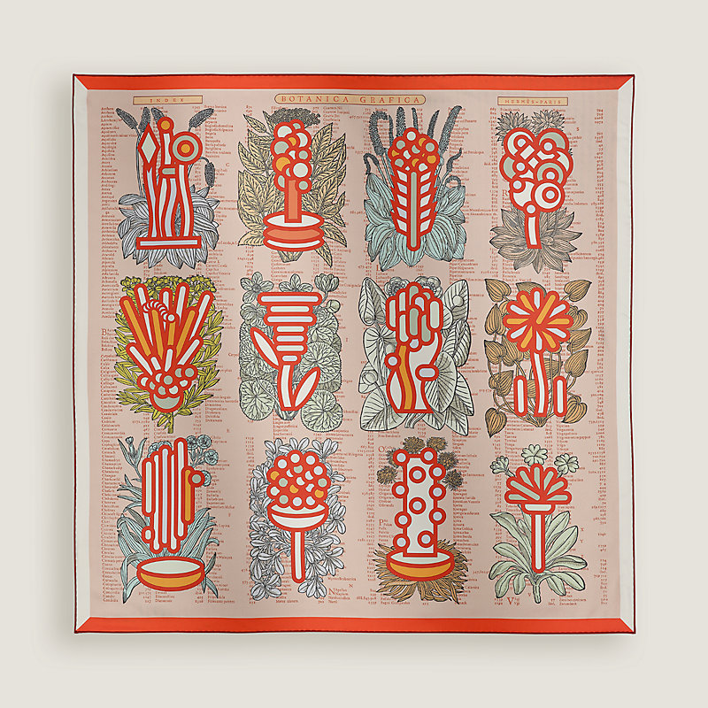 Botanica Grafica double face scarf 90