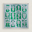 View: Back, Botanica Grafica double face scarf 90