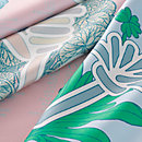 View: Detail, Botanica Grafica double face scarf 90