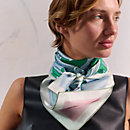 View: Worn, Botanica Grafica double face scarf 90