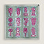 View: Back, Botanica Grafica double face scarf 90