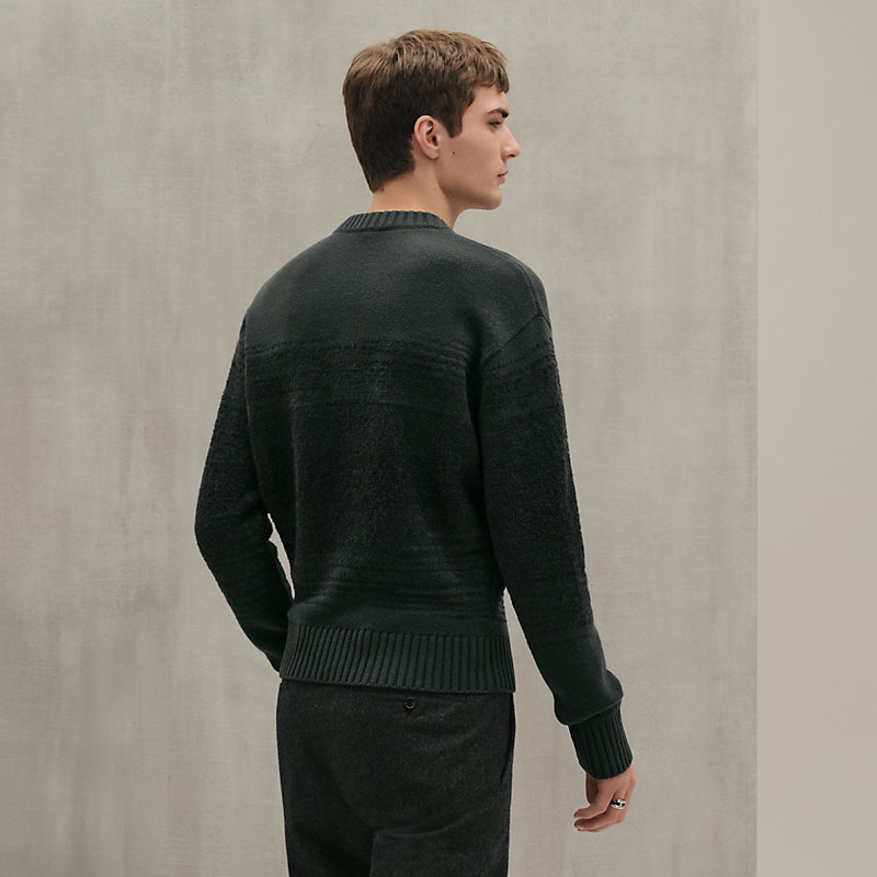 "Bouclette ombree" crewneck sweater