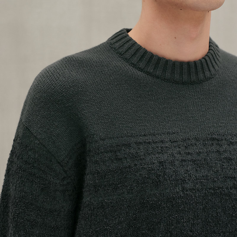 "Bouclette ombree" crewneck sweater