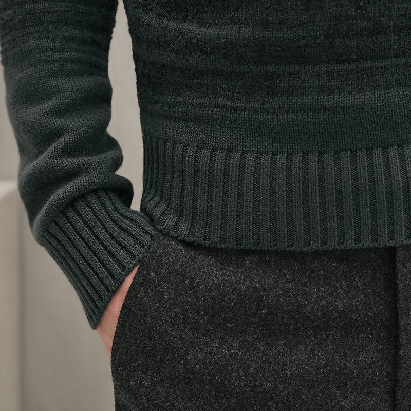 "Bouclette ombree" crewneck sweater