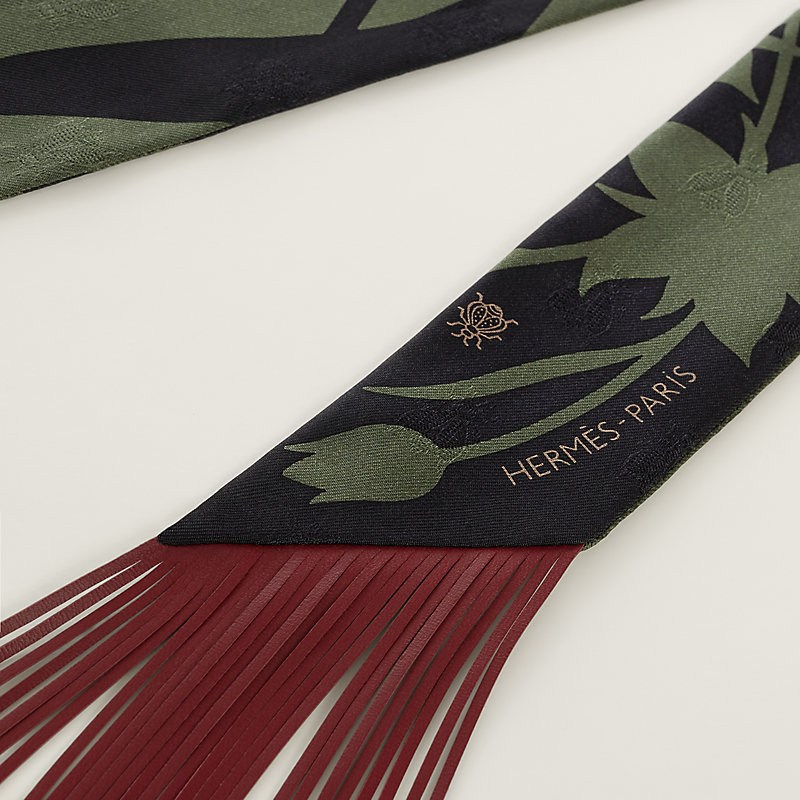 Bouquet Final leather fringe Twilly