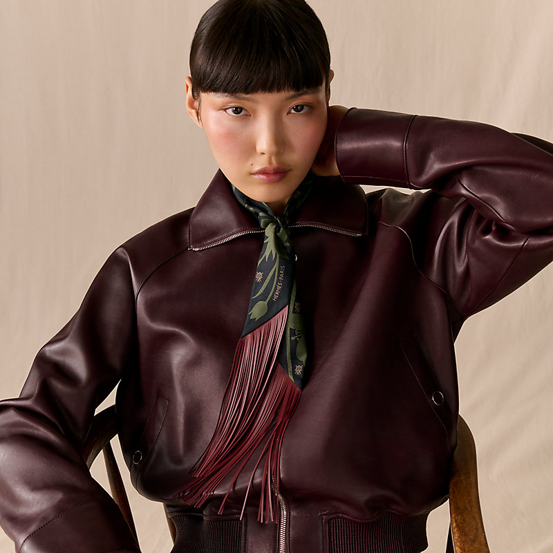 Bouquet Final leather fringe Twilly