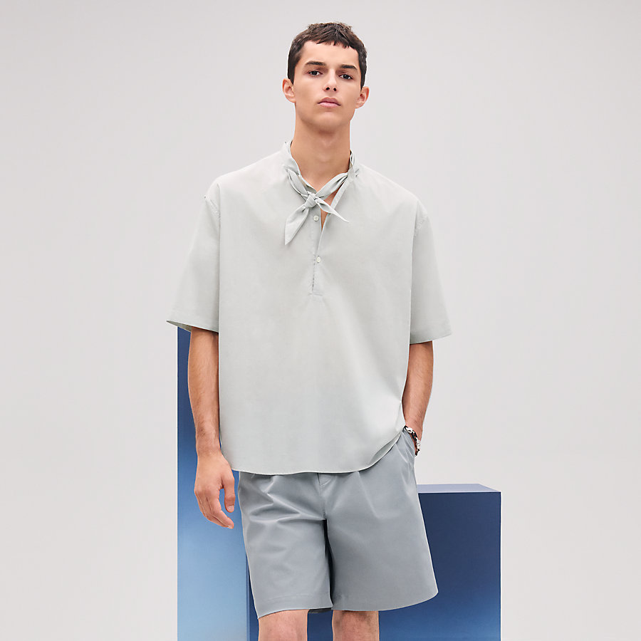 Boxy fit shirt with Marius collar