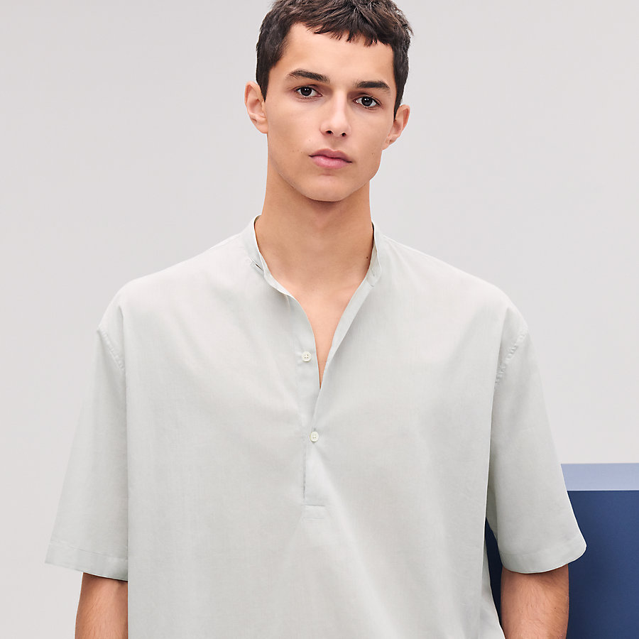 Boxy fit shirt with Marius collar