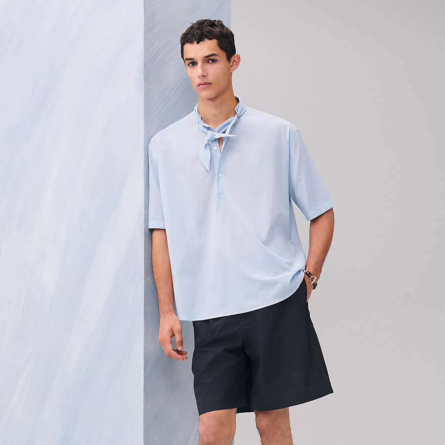 Boxy fit shirt with Marius collar