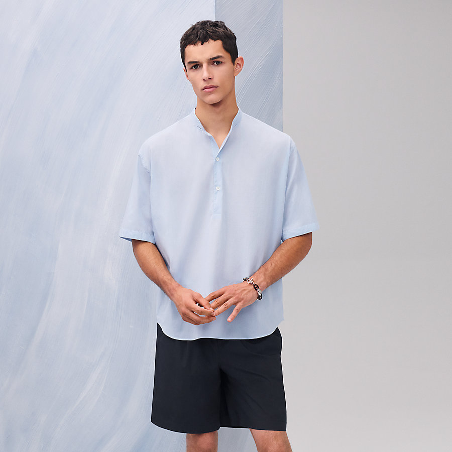 Boxy fit shirt with Marius collar