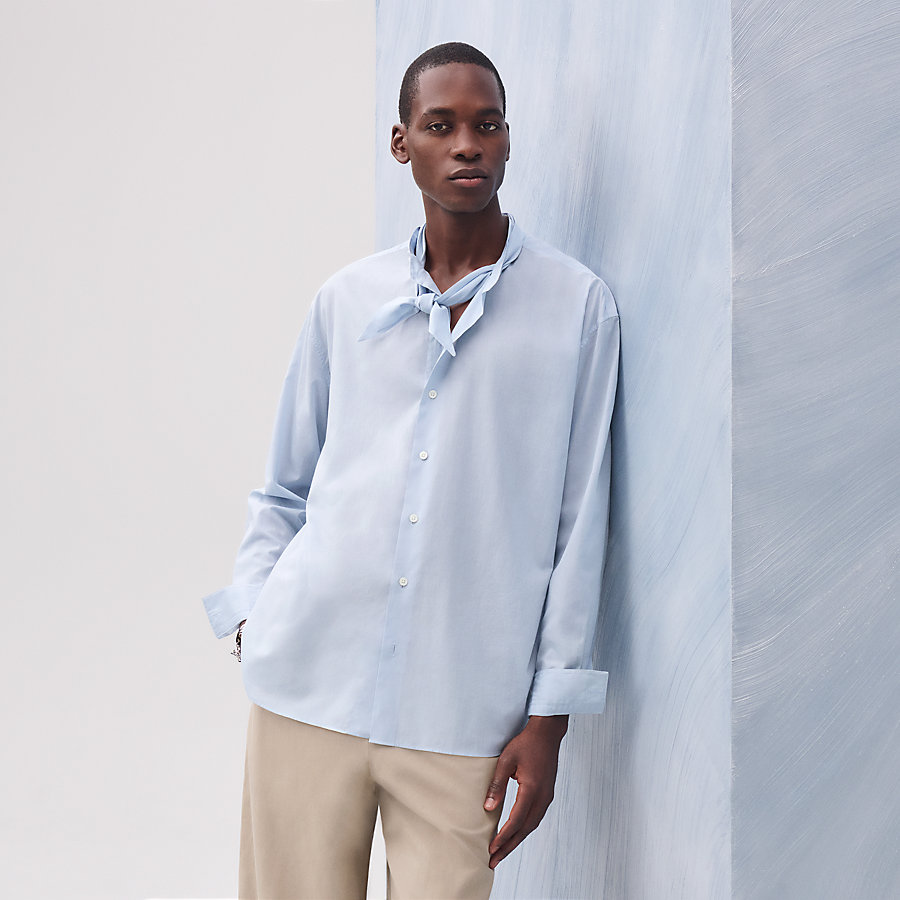 Boxy fit shirt with Marius collar