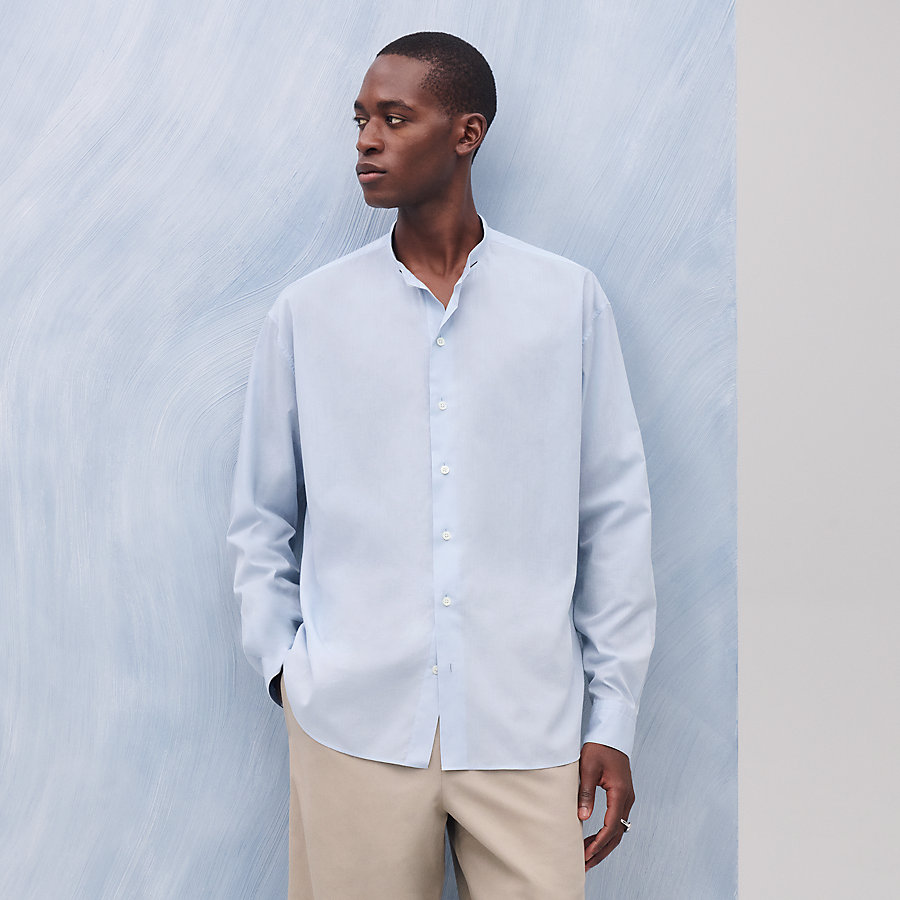 Boxy fit shirt with Marius collar