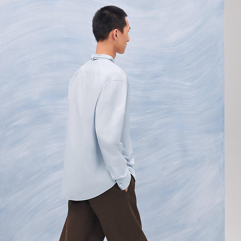 Boxy fit shirt with Marius collar