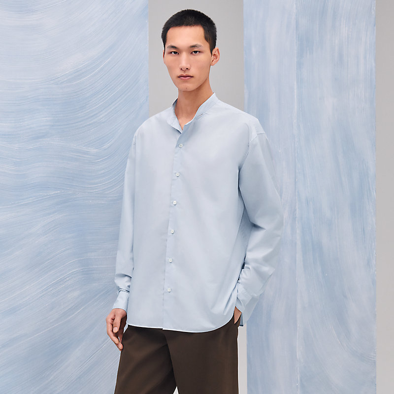 Boxy fit shirt with Marius collar