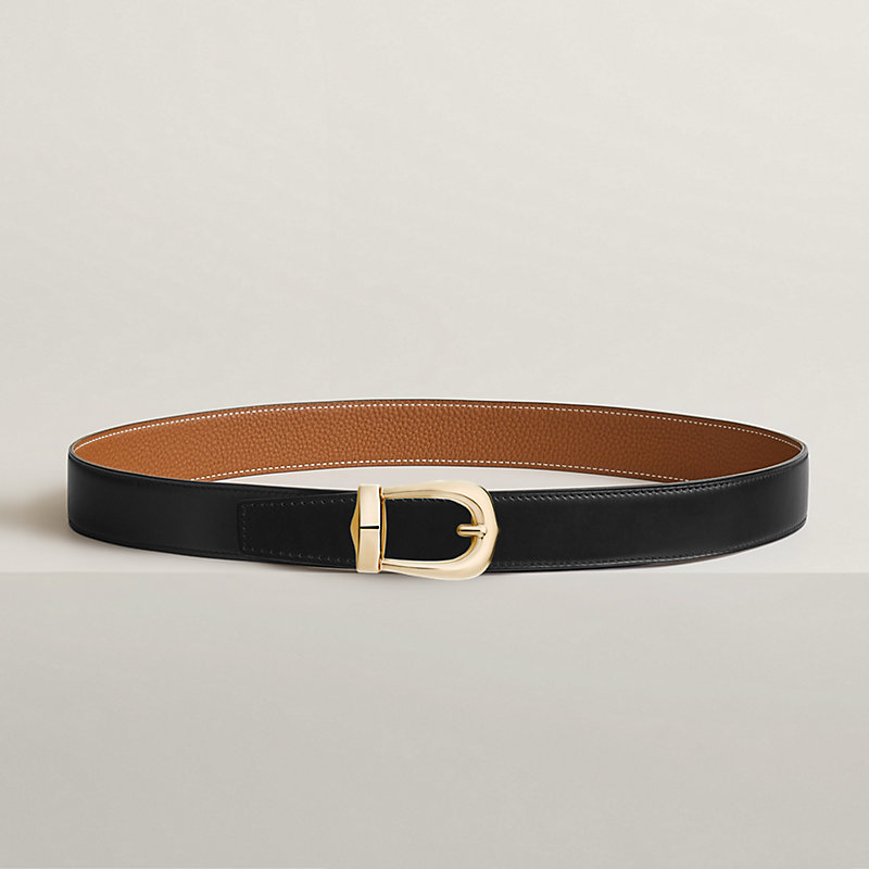Bride d'Apparat belt buckle & Reversible leather strap 32 mm