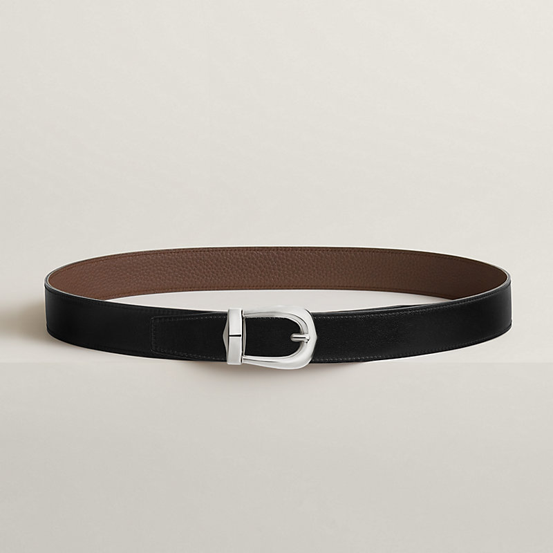 Bride d'Apparat belt buckle & Reversible leather strap 32 mm