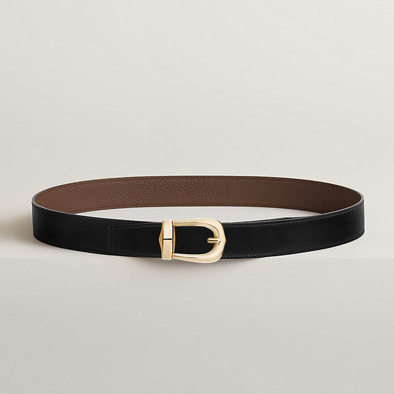 Bride d'Apparat belt buckle & Reversible leather strap 32 mm