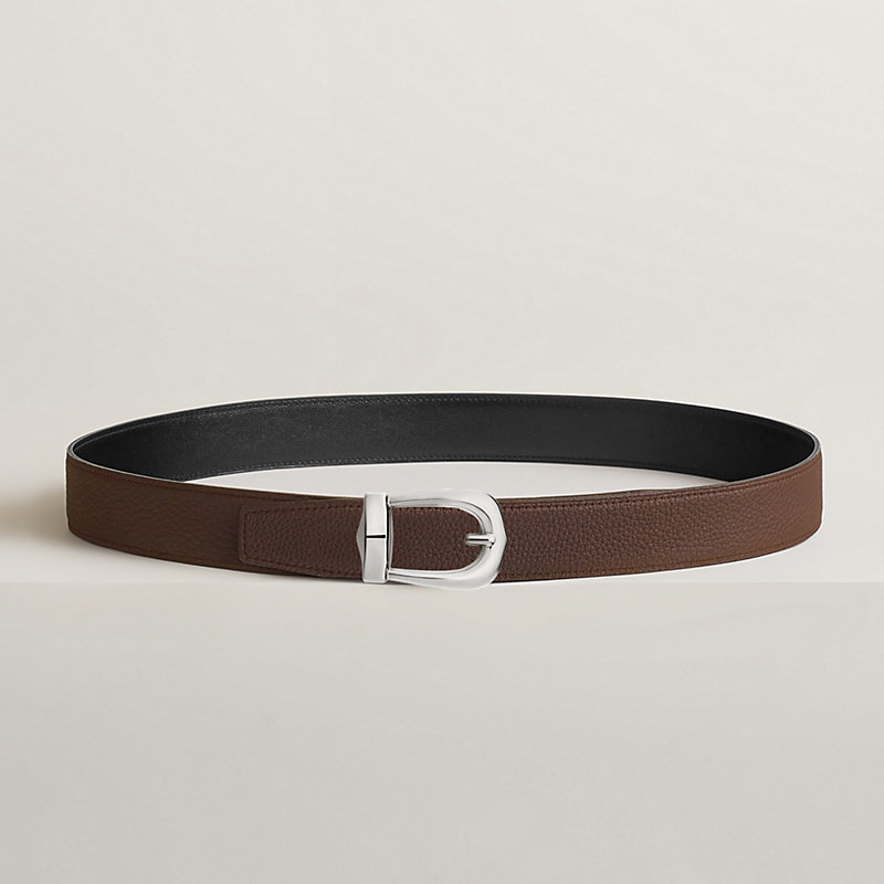 Bride d'Apparat belt buckle & Reversible leather strap 32 mm