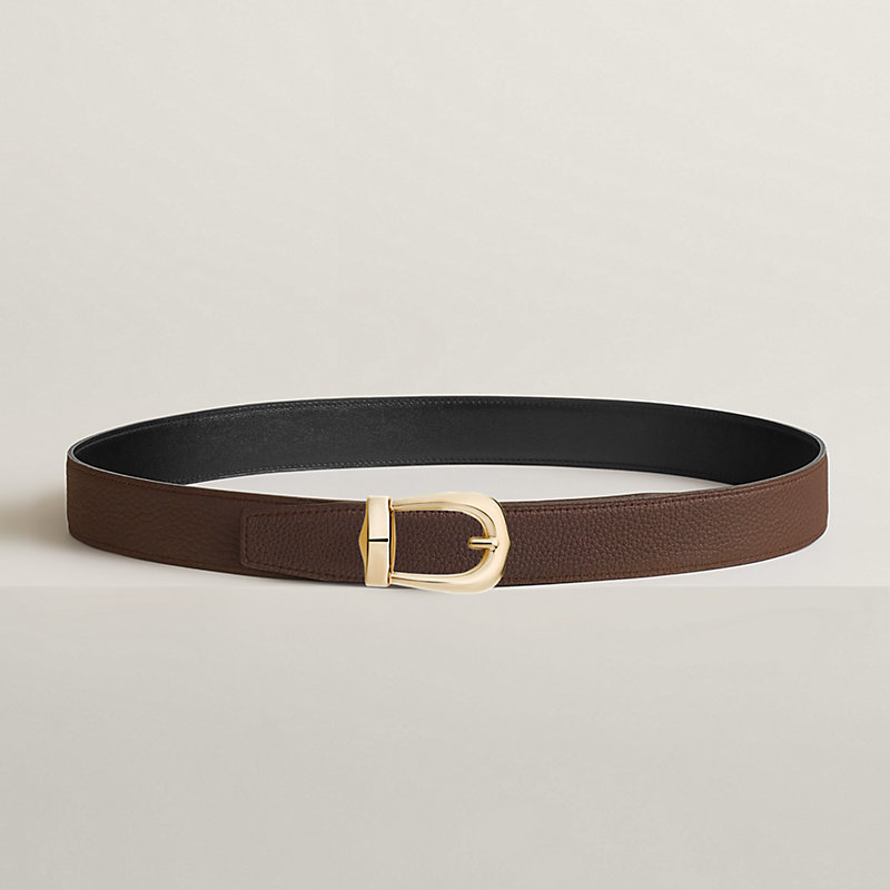 Bride d'Apparat belt buckle & Reversible leather strap 32 mm