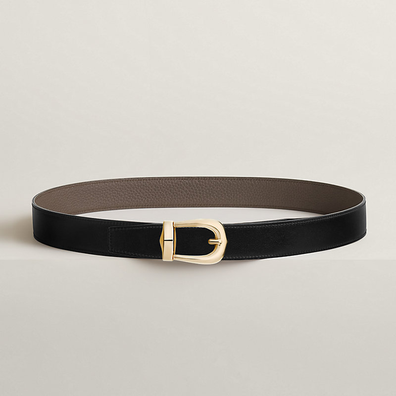 Bride d'Apparat belt buckle & Reversible leather strap 32 mm