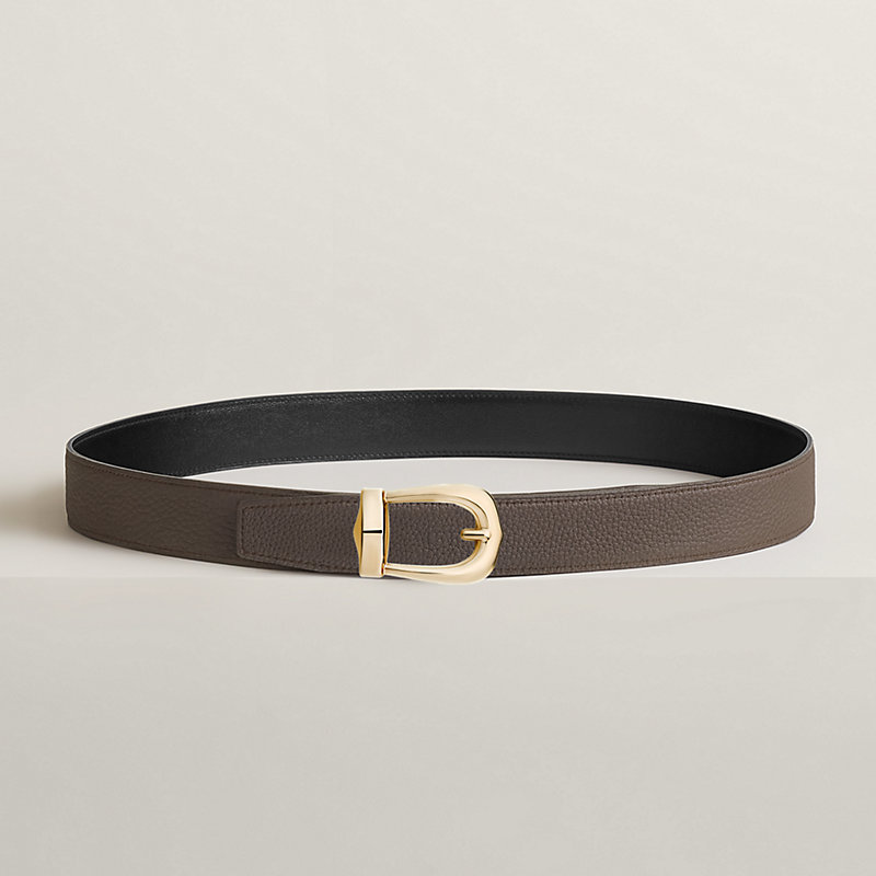 Bride d'Apparat belt buckle & Reversible leather strap 32 mm