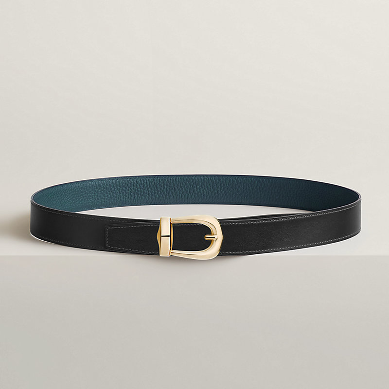 Bride d'Apparat belt buckle & Reversible leather strap 32 mm