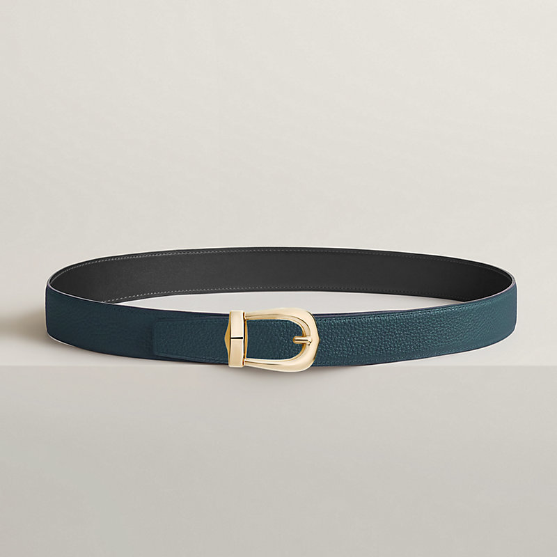 Bride d'Apparat belt buckle & Reversible leather strap 32 mm