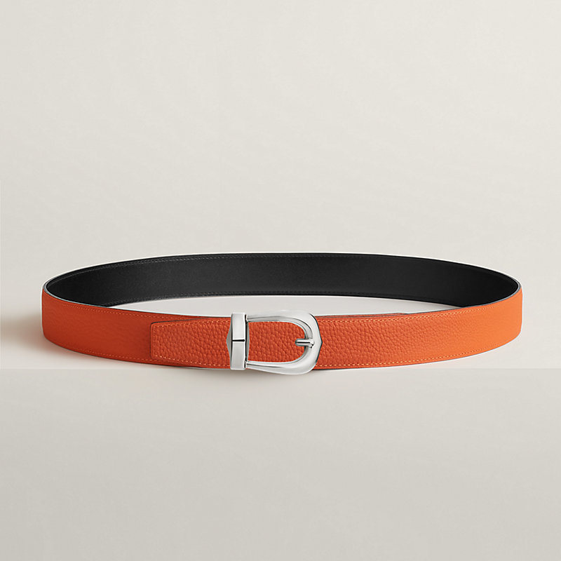 Bride d'Apparat belt buckle & Reversible leather strap 32 mm