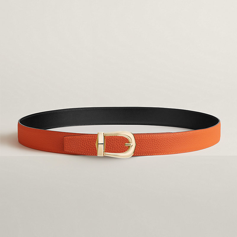 Bride d'Apparat belt buckle & Reversible leather strap 32 mm