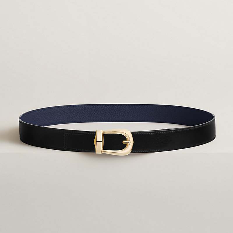 Bride d'Apparat belt buckle & Reversible leather strap 32 mm